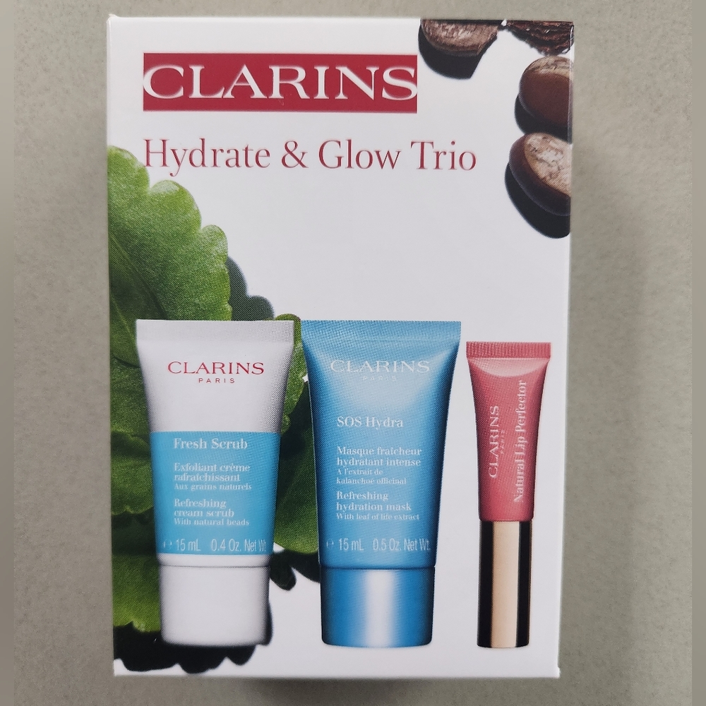 Clarins Hydrate & Glow Trio Mini Set **NEW